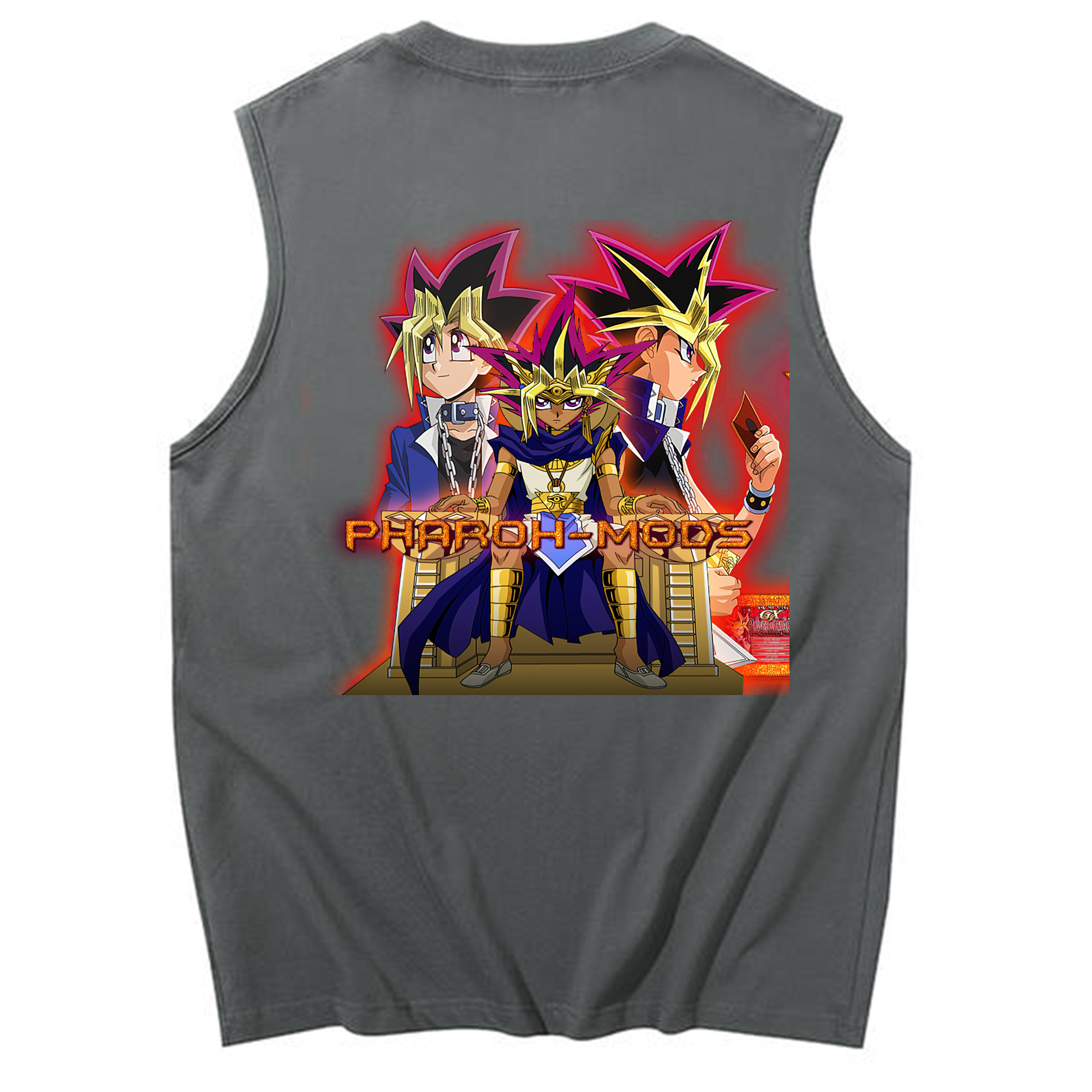 （画像用） 遊☆戯☆王 Yu-Gi-Oh! コットン100％タンクトップ（背面プリント）